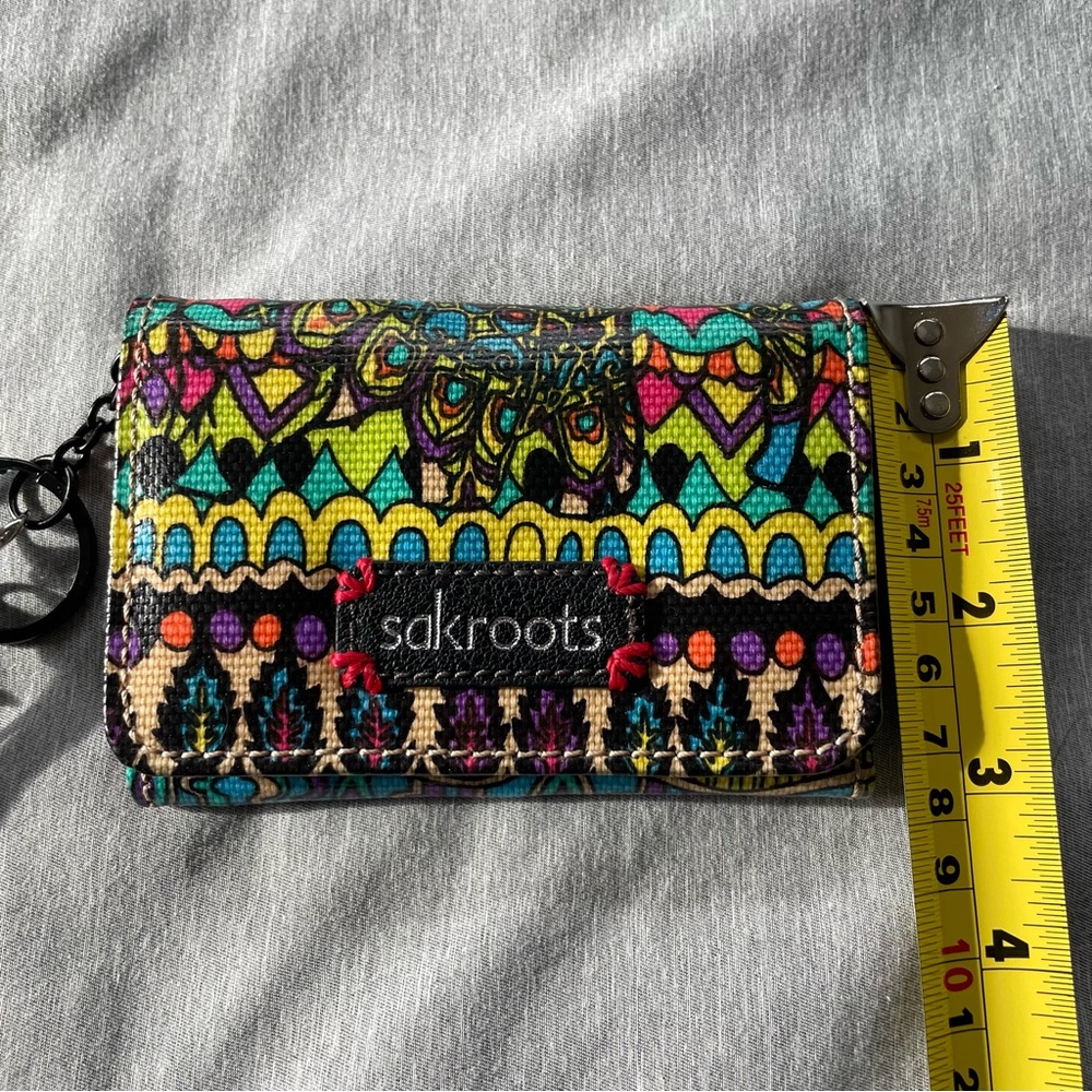 Sakroots Multicolor Patterned Wallet with Keychain - Picture 6 of 11